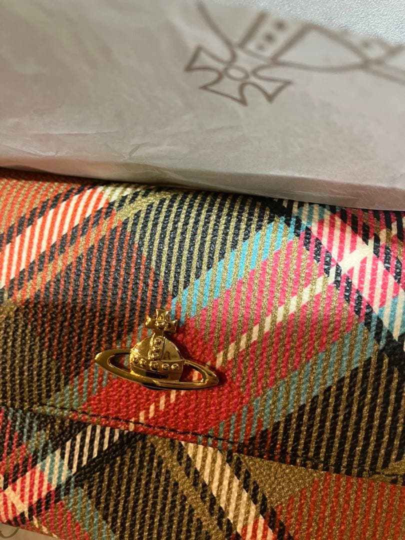 ヴィヴィアンウエストウッド　三つ折り財布　ダービーチェック