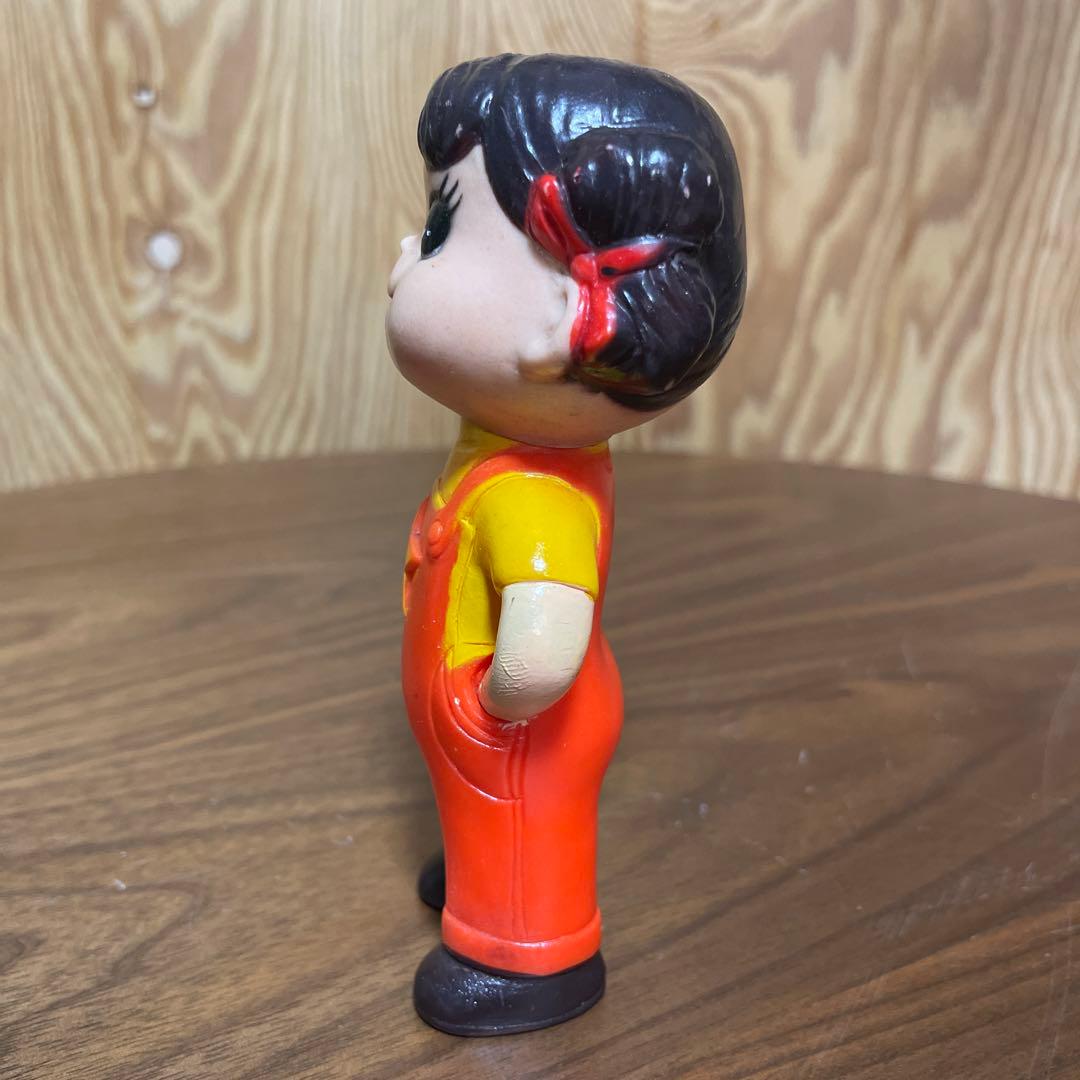 昭和40年頃 大きな 星ペコ 12.5cm 不二家 ペコちゃん 人形　ソフビ