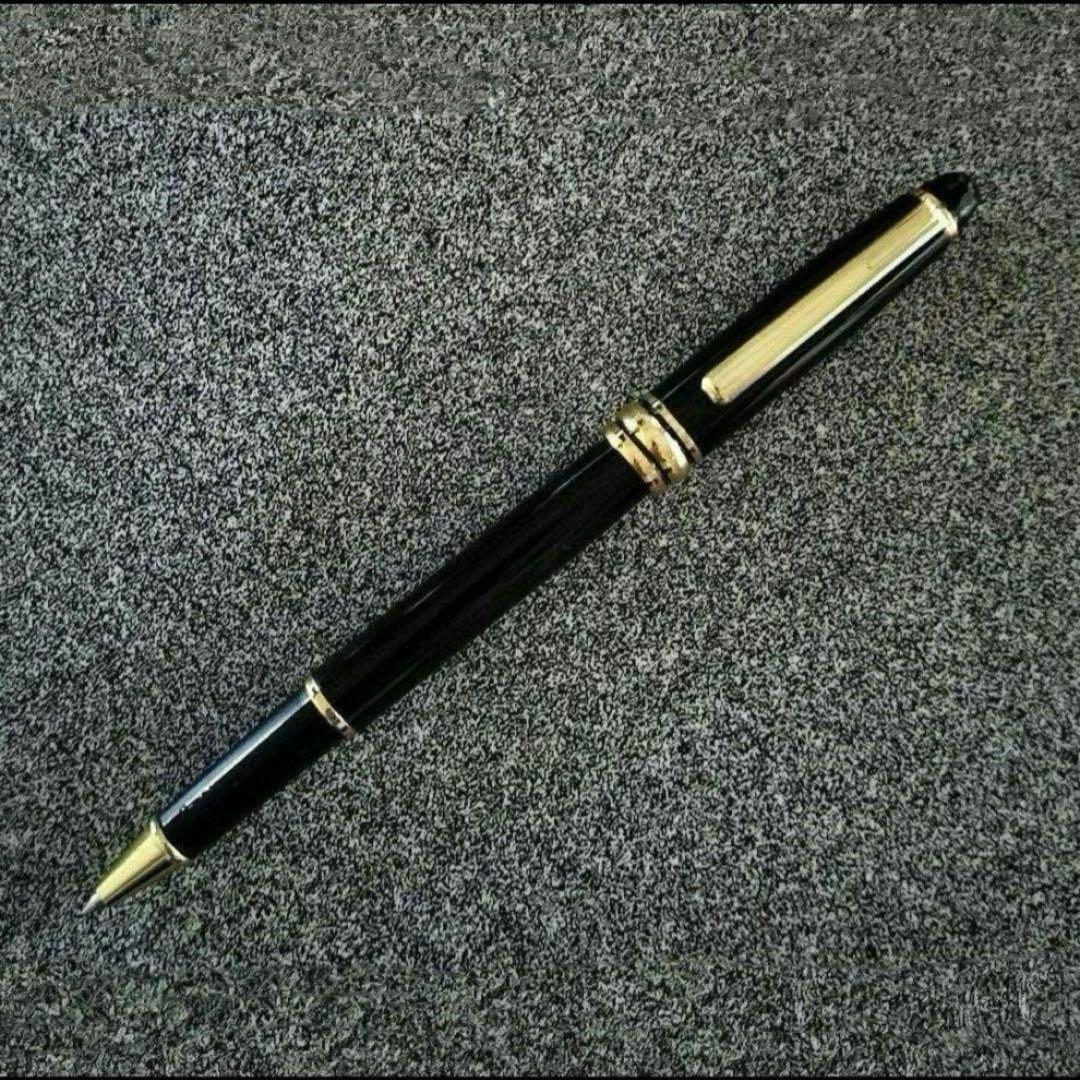 高級マイスターゴールド 163 ローラーボール　キャップ式ボールペン　ギフト m