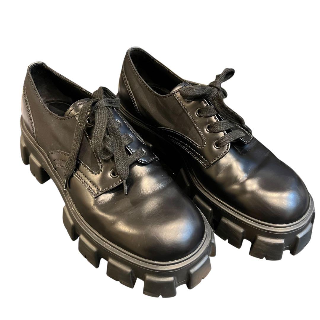 PRADA プラダ　モノリス　紐靴　28cm