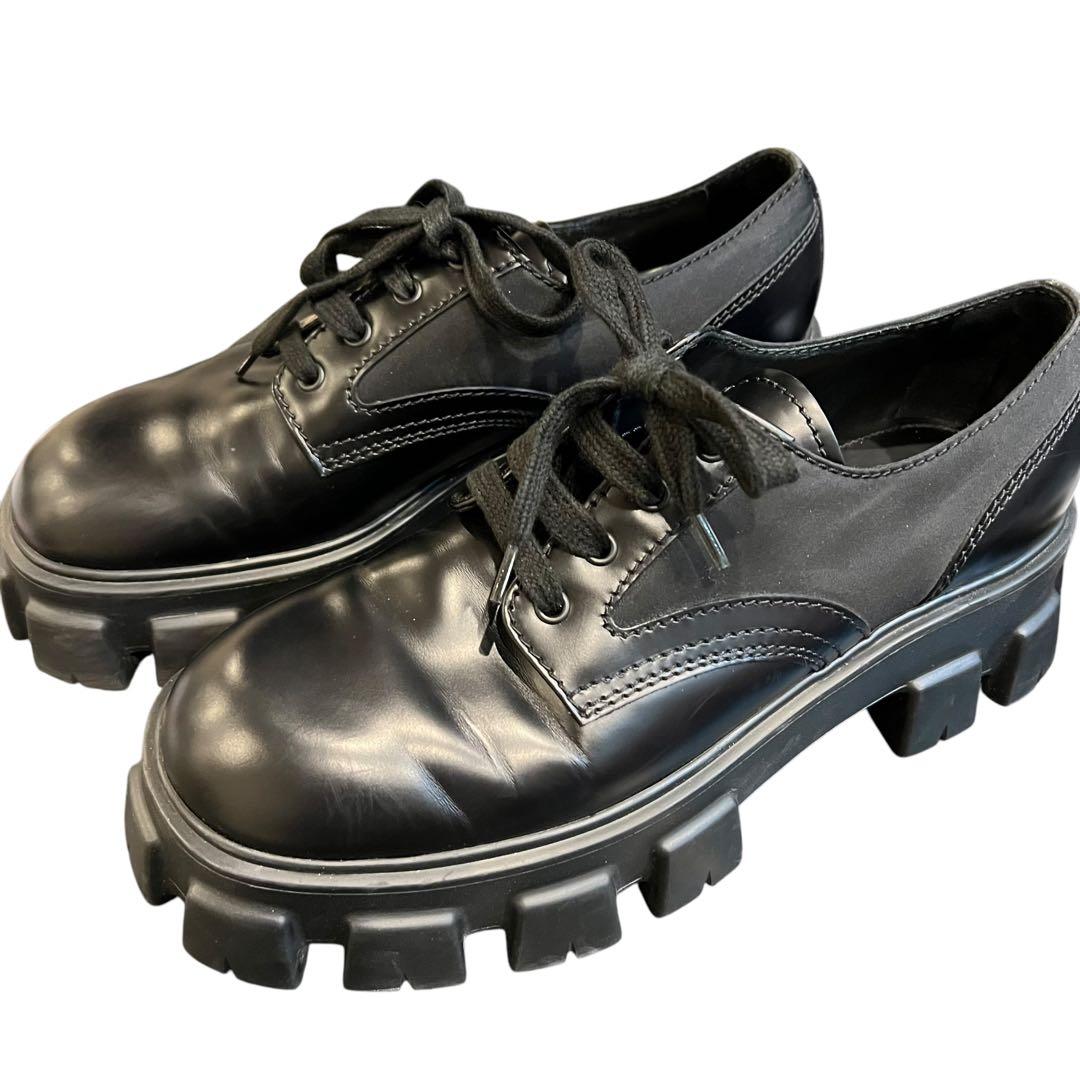 PRADA プラダ　モノリス　紐靴　28cm