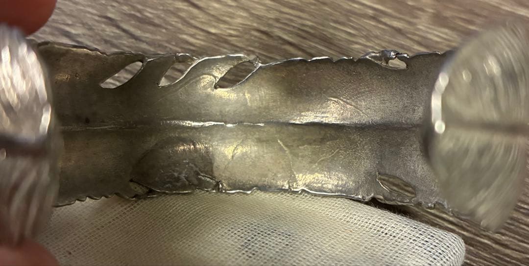 フェザー シルバー 925 バングル 羽根