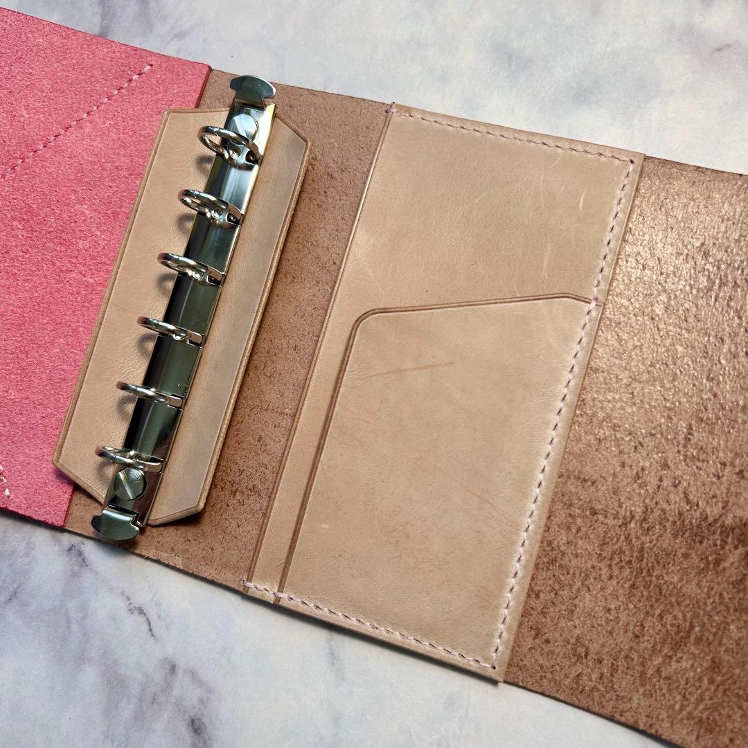 M6システム手帳　イタリアンレザー　ハンドメイド