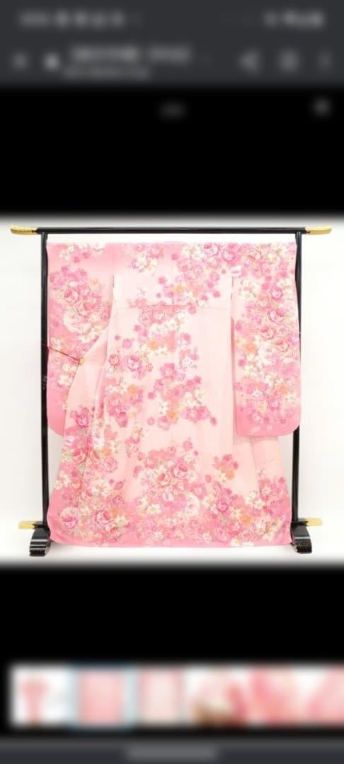 ふーりーちゃん着用　liz lisa リズリサ　振袖　ピンク　中古　美品