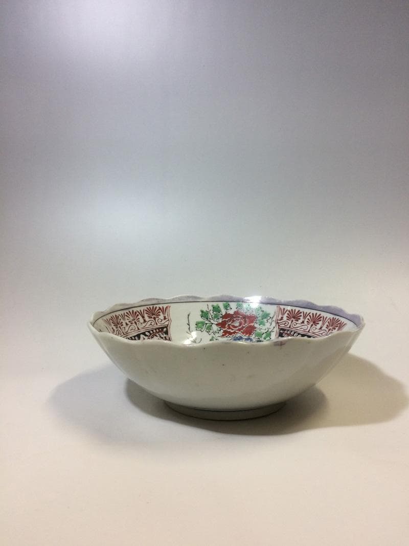 ★幕末～明治★　古伊万里　染錦　深鉢＿2/寿