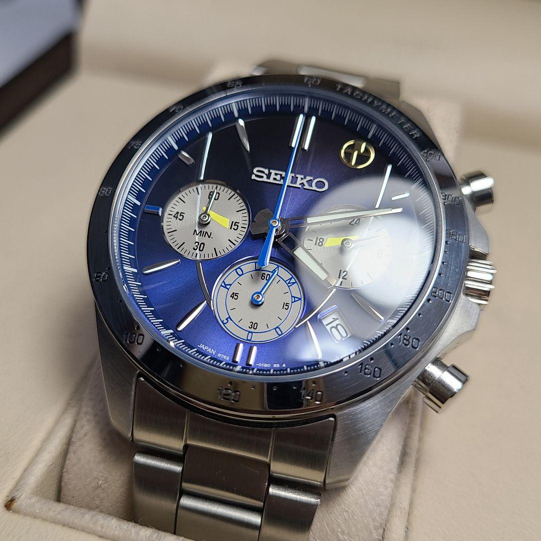 【良品】SEIKO　8T63-01D0　新幹線 25周年 記念　こだま　稼働品