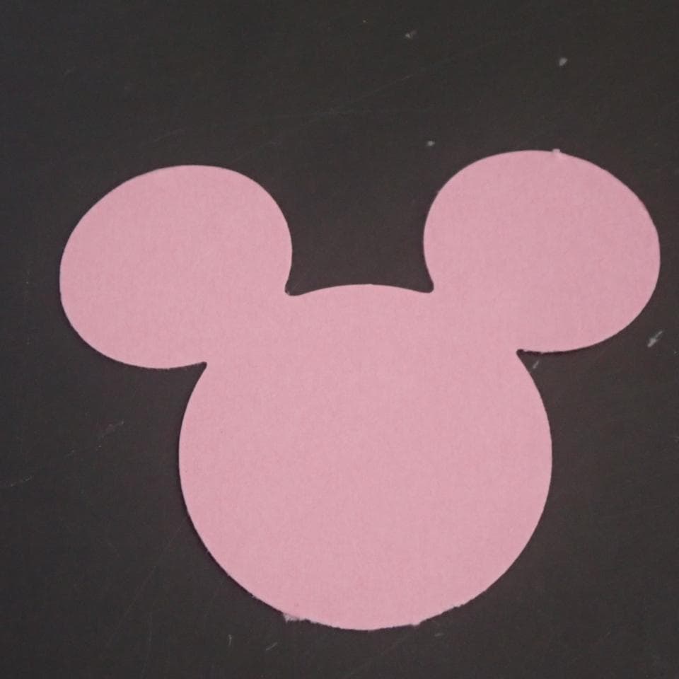 【難有】ミッキーマウス ミッキー クラフトパンチ 顔 約5.5×4.8㎝