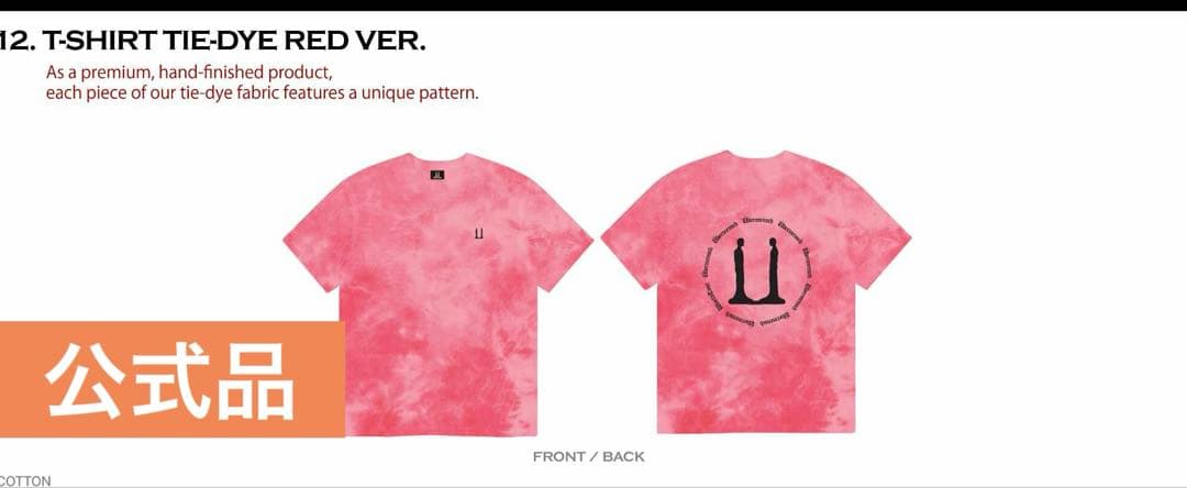 G-DRAGONワールドツアー　Tシャツ　【red ver】