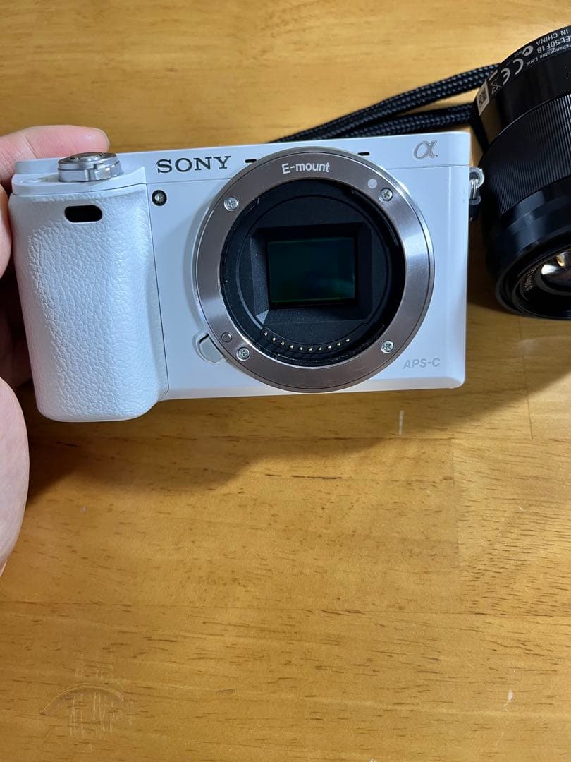 美品】SONY α6000 ホワイトシャッター回数は約1,000