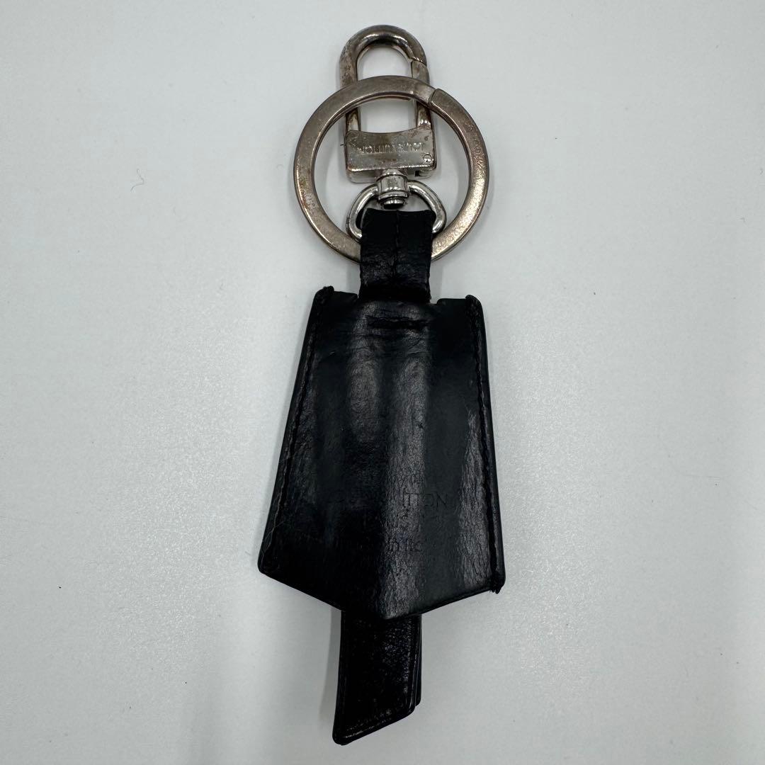 ルイヴィトン クロッシュクレ レザー キーリング バッグチャーム ブラック