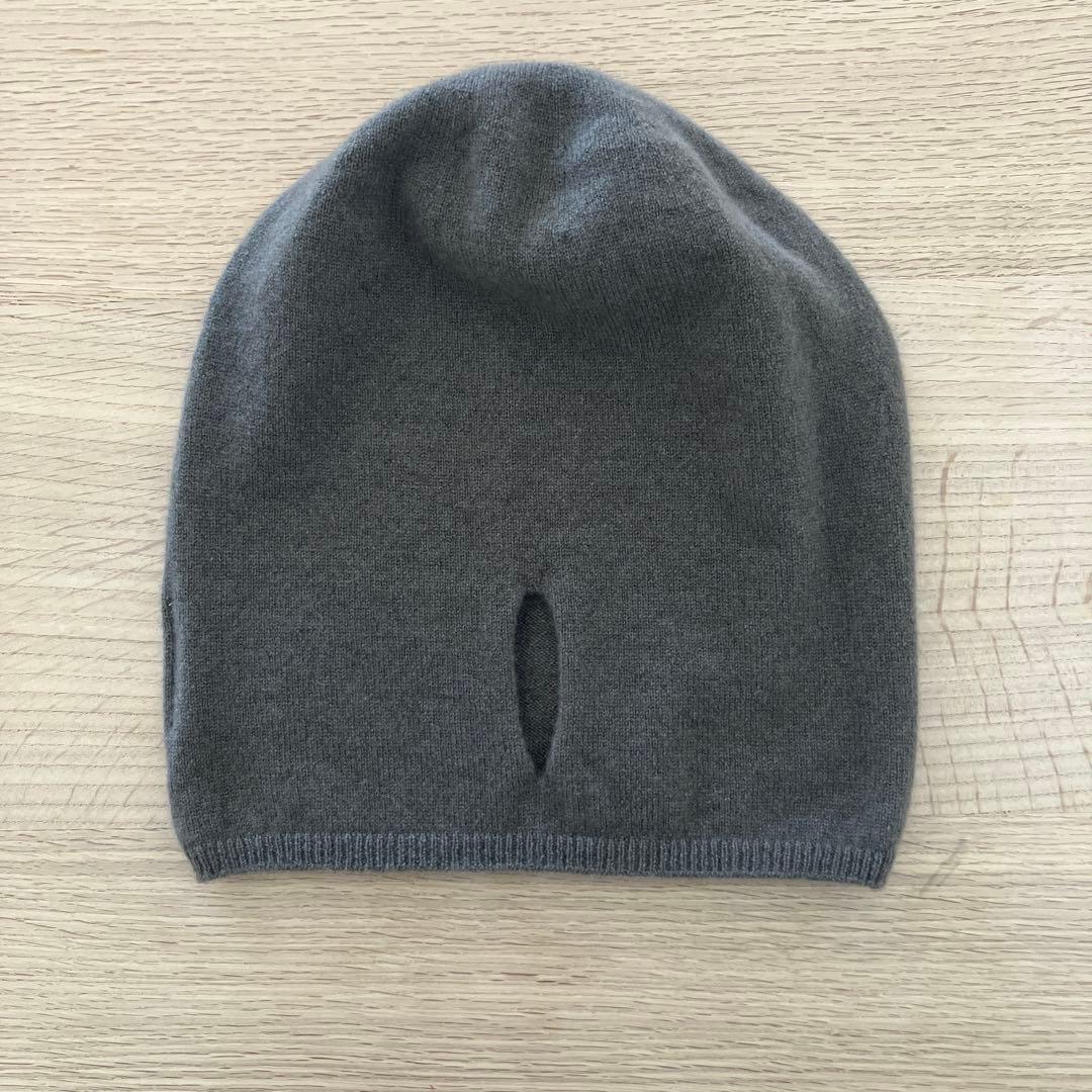 evameva カシミアキャップ カーキ