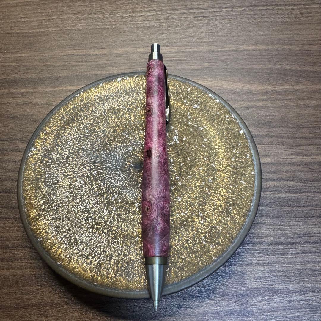 ウッドペンクラフト　スタピライズウッド　紫　シャーペン　未使用　オーダー品