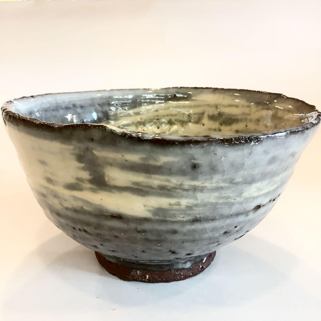 【茶道具】刷毛目　茶碗　四代　真清水蔵六