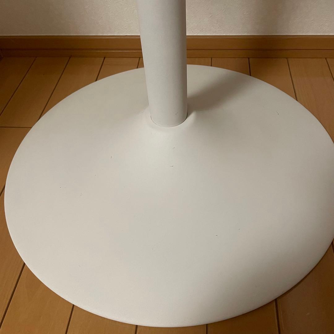 最終値下　カフェテーブル マーブルホワイト 角型 組立式　大理石風