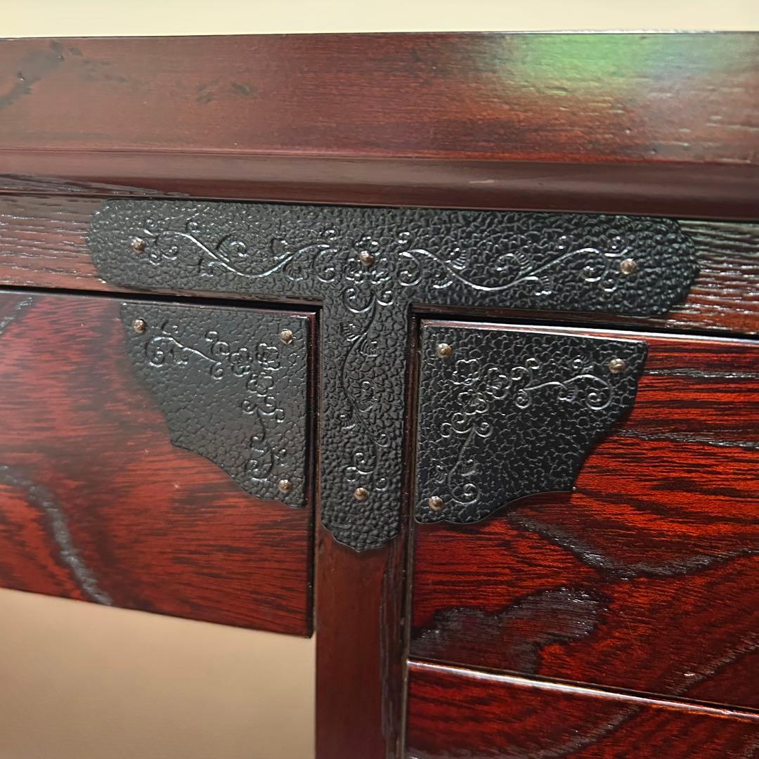 筑後民芸　民芸家具　和風 文机 卓上デスク 90cm幅 88cm