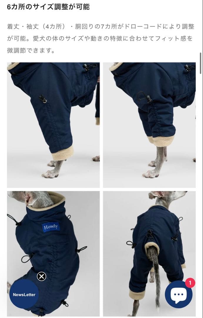 Howly APOLLOSUITS ドッグスーツ Lサイズ