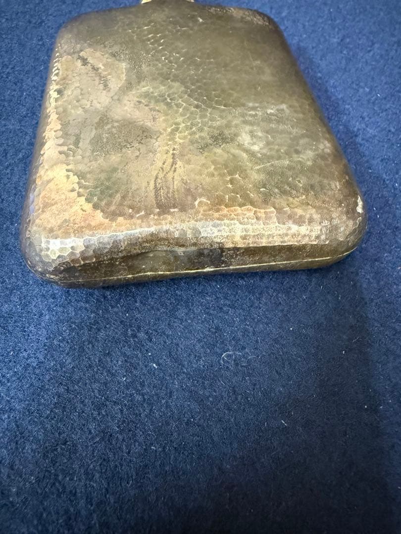 SILVER 刻印 シルバー 銀製 スキットル ウィスキーボトル 重さ189g