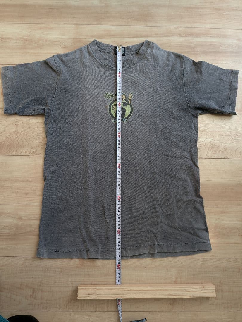 値下げ！Stussy 80s 後期 黒タグ グレー Tシャツ Mサイズ