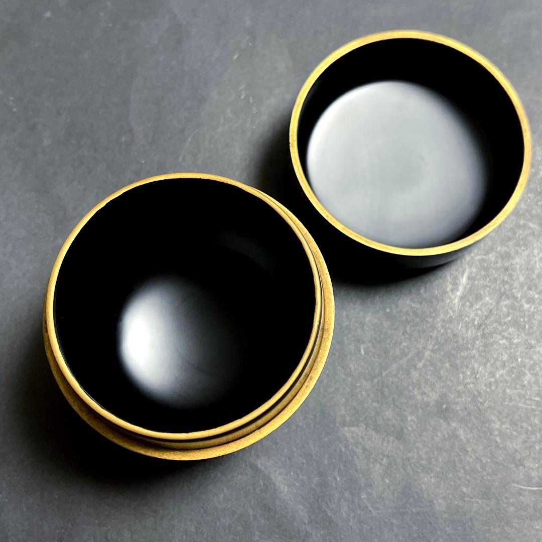 宗祥作　蒔絵　棗　共箱付き　黒