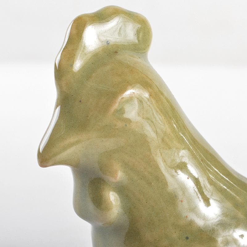 茶道具　青磁　鶏香合　時代箱付　V　R5553