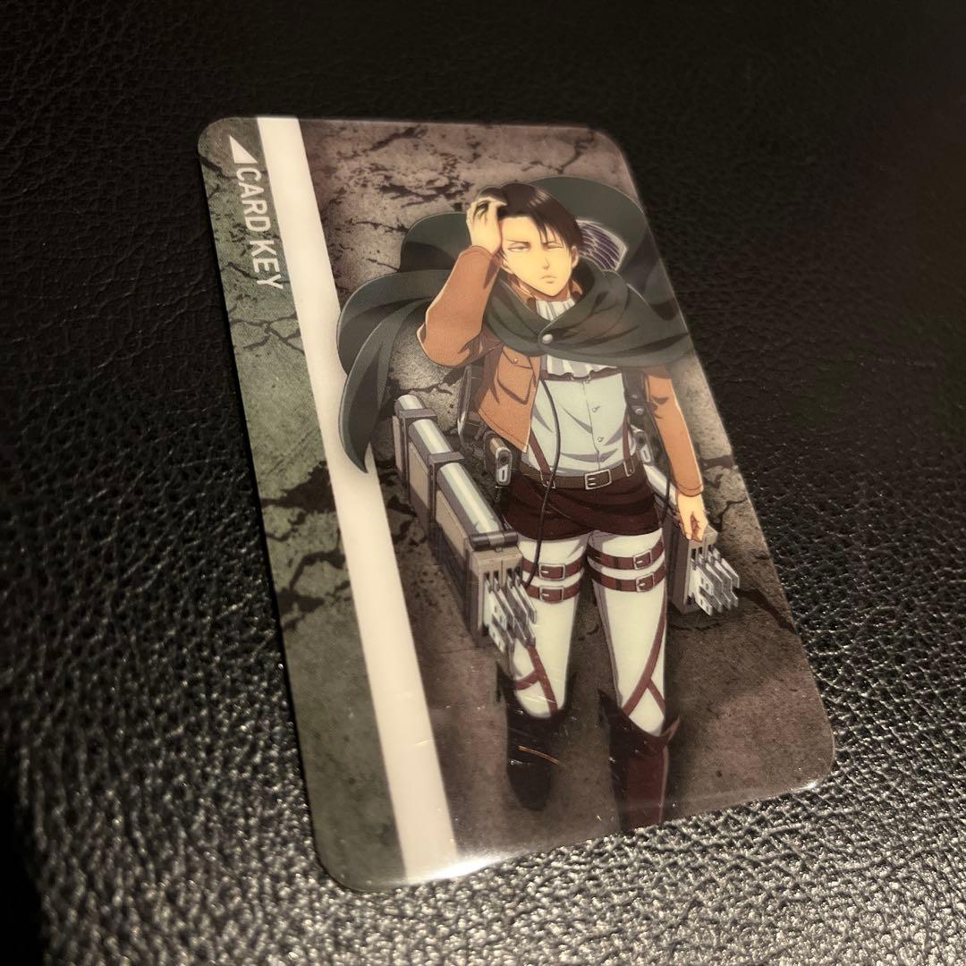 最安値⭐︎ラス1 進撃の巨人 リヴァイ カラ鉄 ルームキー風カード カラオケの鉄人