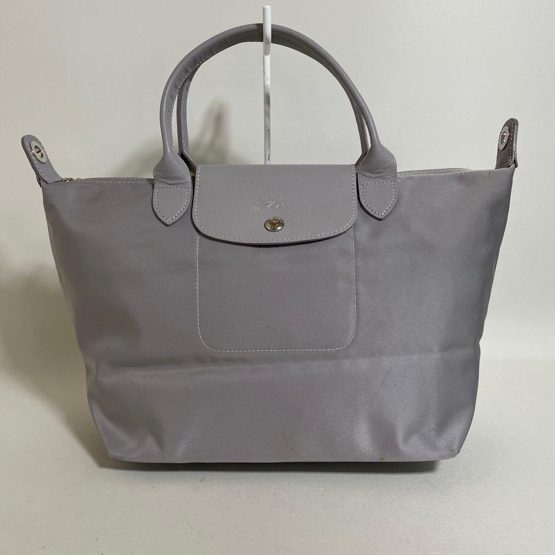 2601-58｜ロンシャン ル・プリアージュ 2WAYハンドバッグ グレー