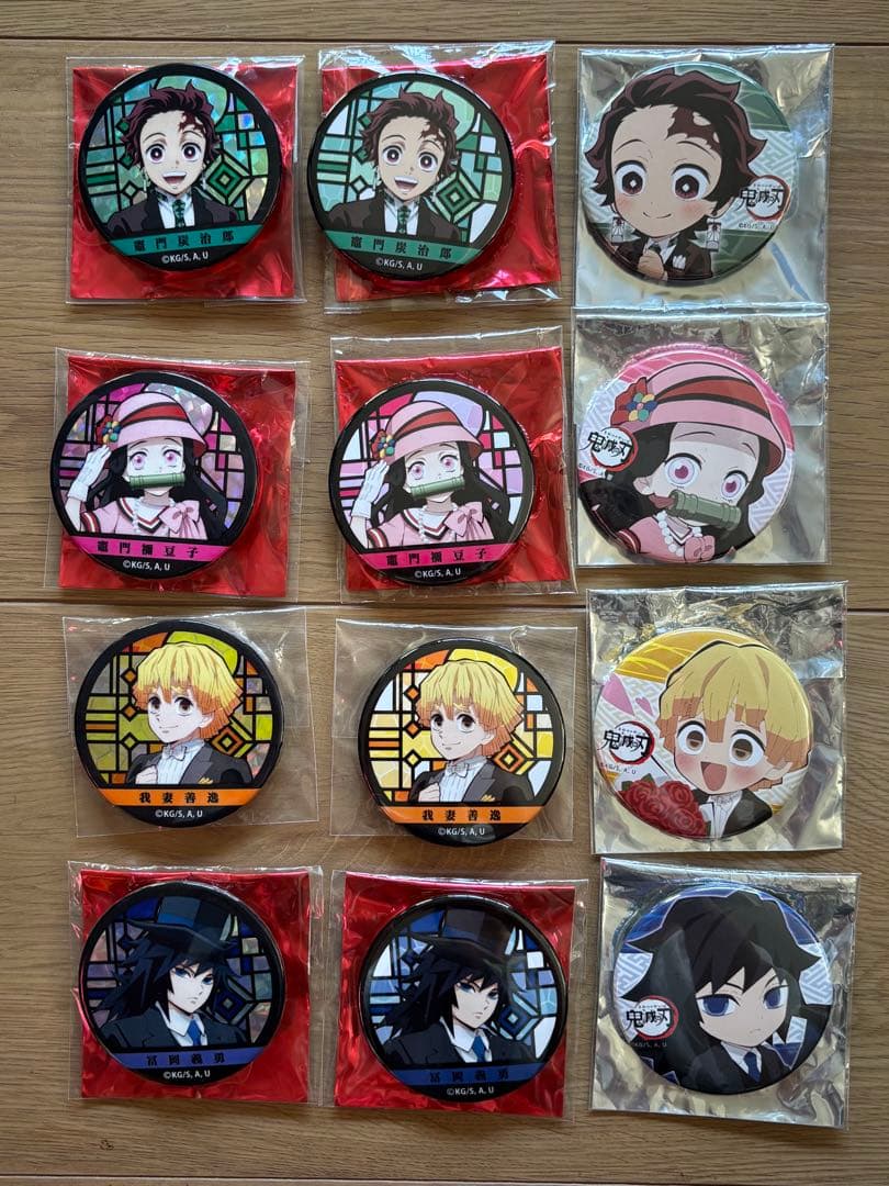 鬼滅の刃 鬼滅の宴 炭治郎ねず子善逸義勇缶バッジセットufotable集英社