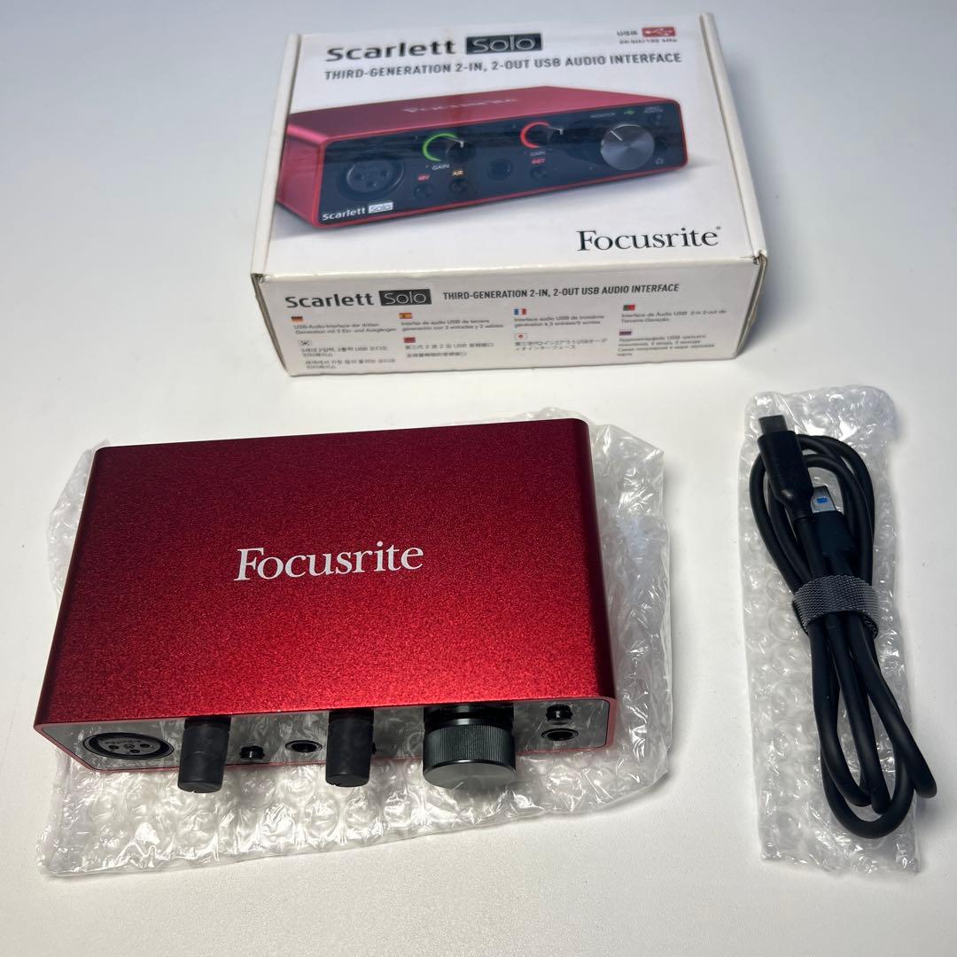 【美品】Focusrite Scarlett Solo（3rd Gen）
