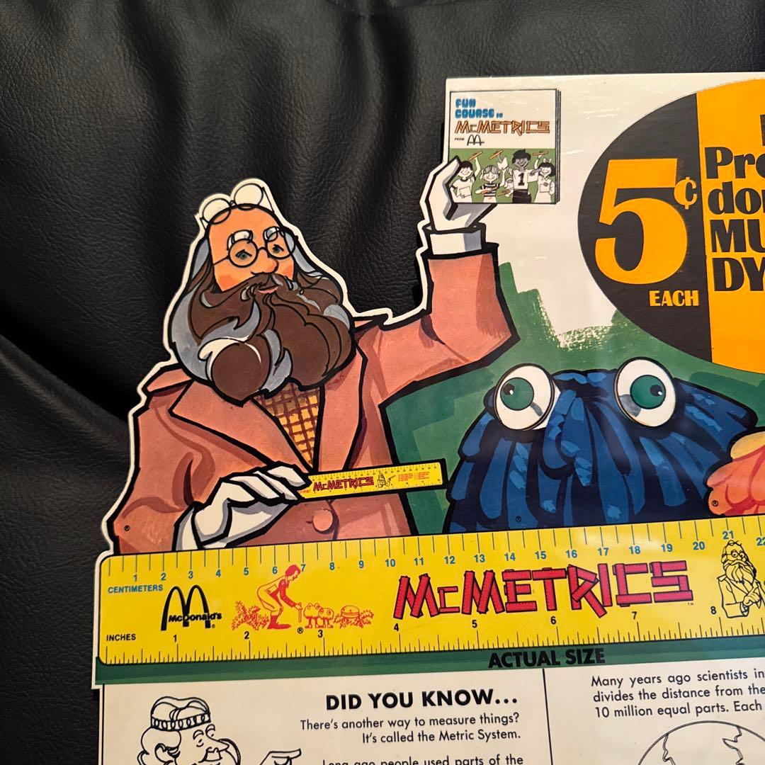 1974年 マクドナルド McMETRICS ストアディスプレイ