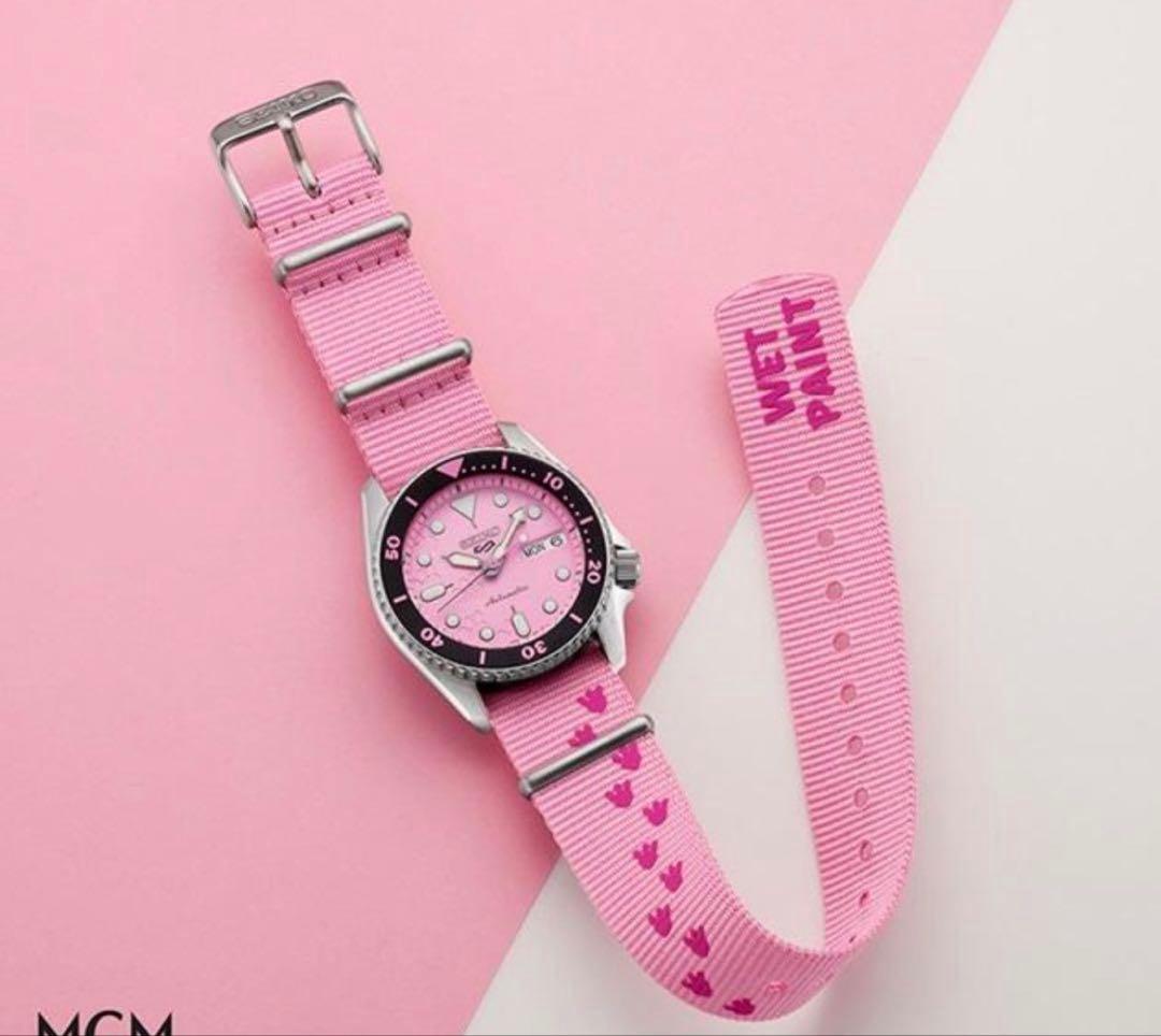 セイコー5スポーツ　ピンクパンサーSBSA321