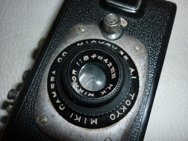 極希少 完動品 昭和25年◆ミッキー35 ベークライト豆カメラ ボルタ判35ｍｍ