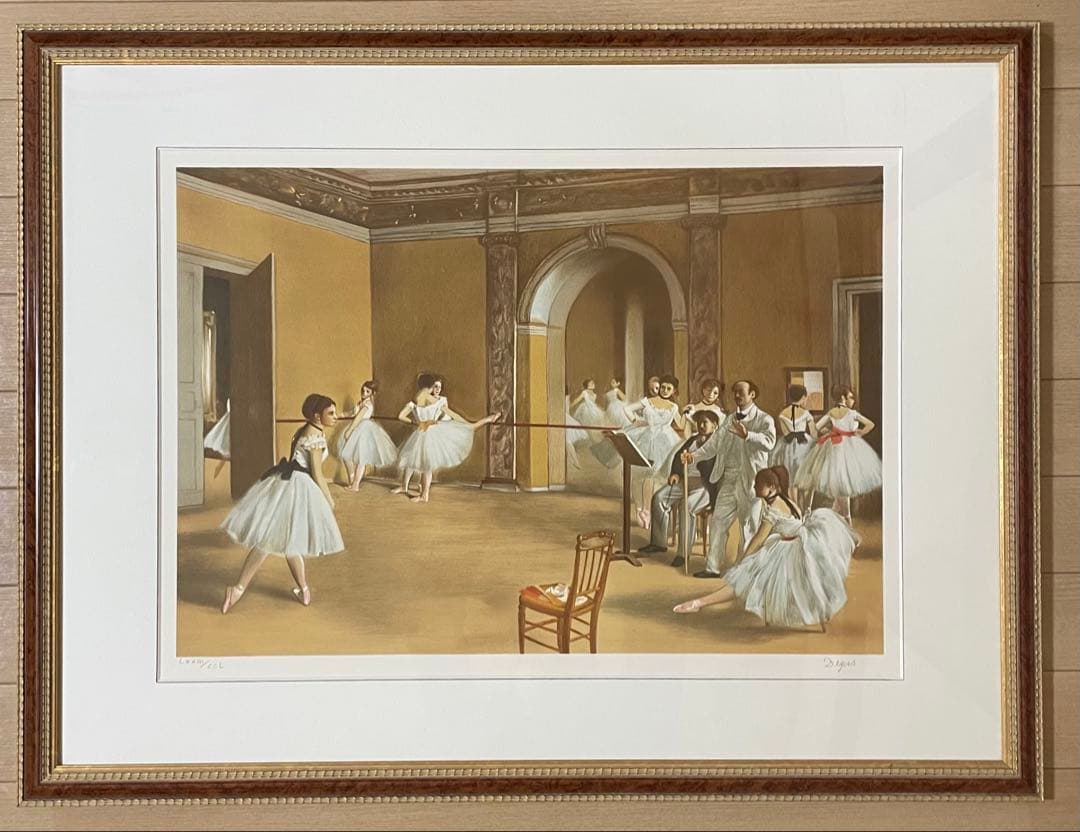 エドガー・ドガ　透落款　オペラ座の稽古場　12号　LXXIII/CCL