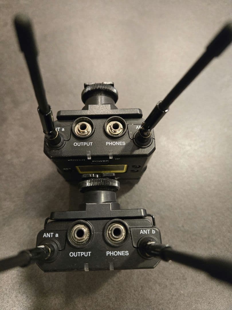 【SONY】ワイヤレスシステムマイクロフォンURX-P03×2台