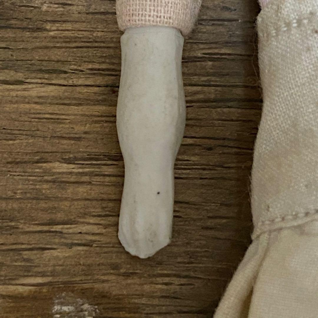 ドイツアンティーク チャイナヘッドドール 18.5cm ブロンド