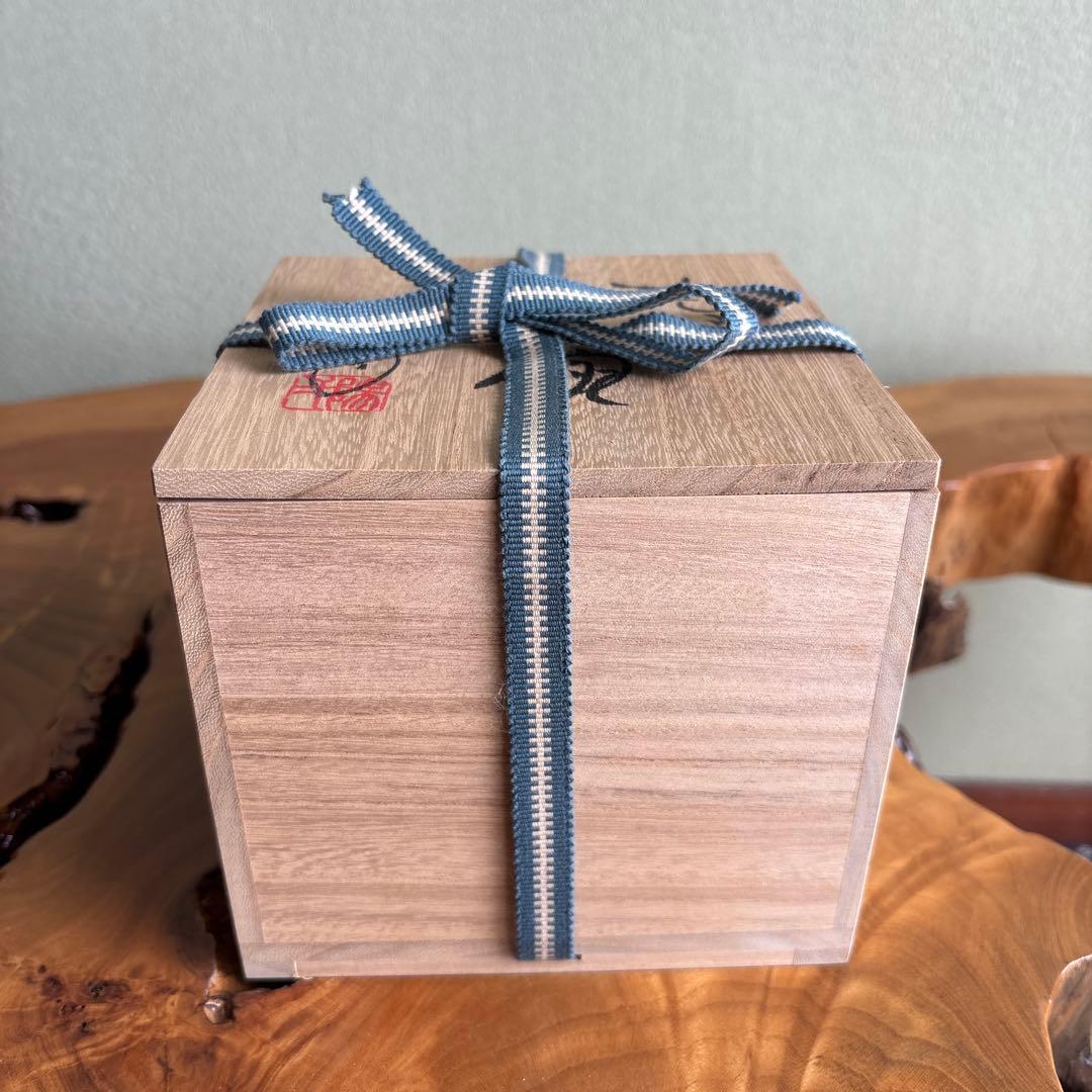 志野焼 小崎一陽造 抹茶碗 茶道具 共箱(54m)