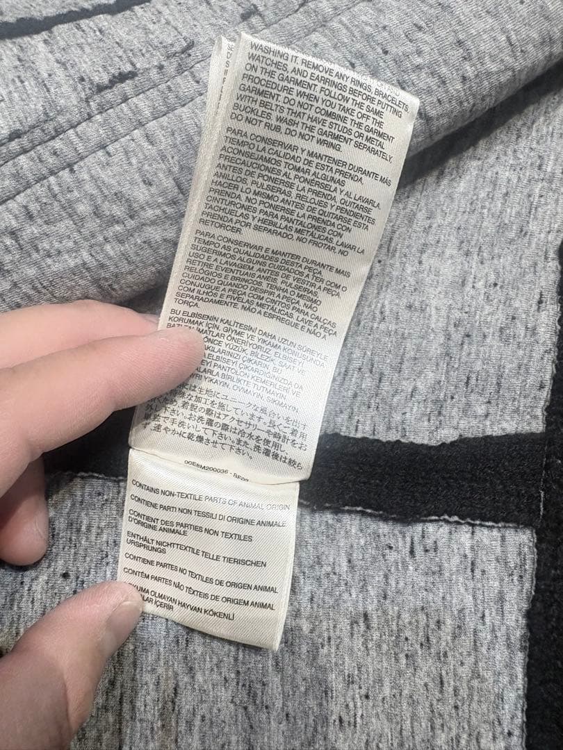 DIESEL ディーゼル　ニット生地　デニムジャケット調　ブラックジャケット