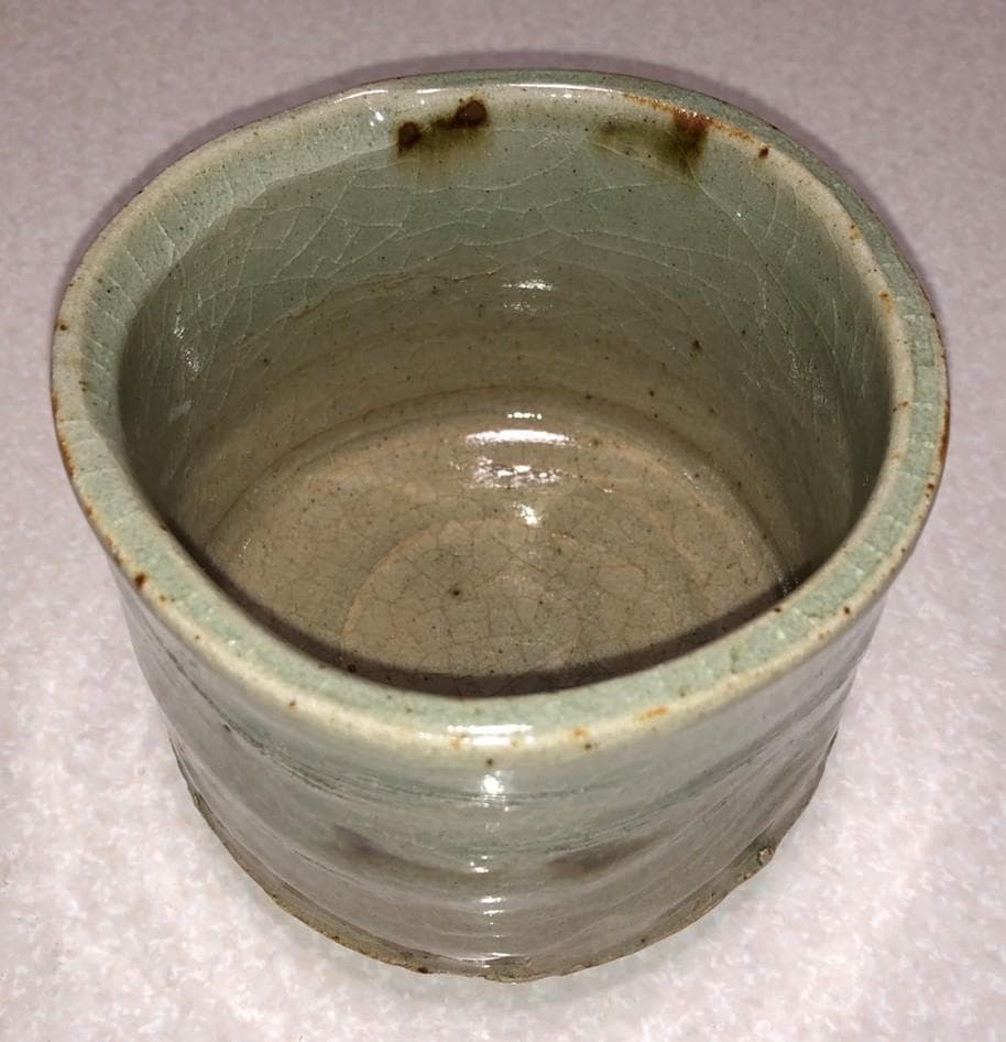 ◆ 灰釉車　天平　茶碗 ◆
