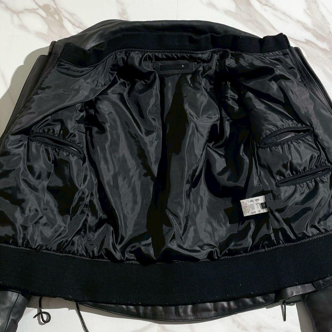 リューグーレザーズ ライダース 牛革 ライナー脱着 G-1 中綿 ブラック XL