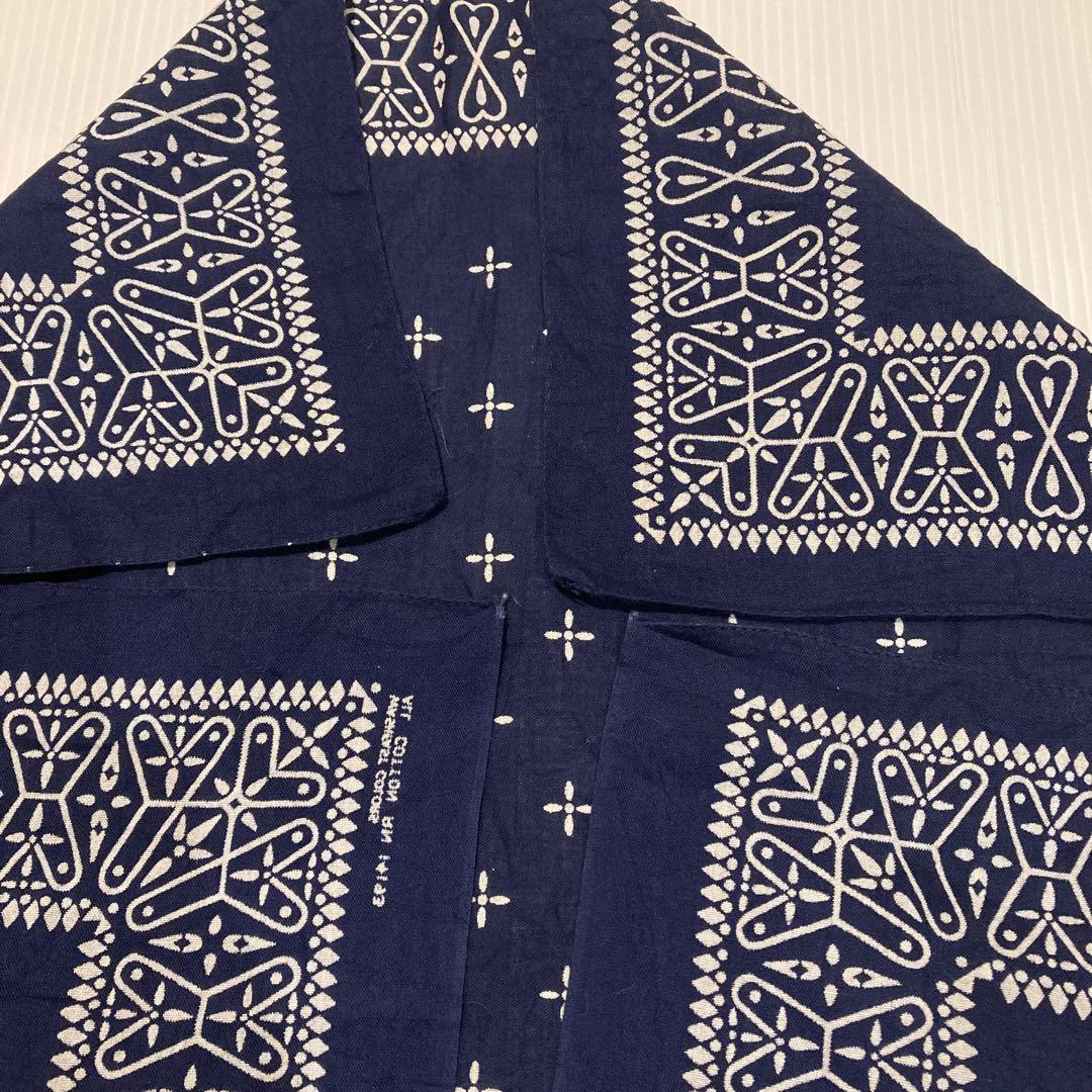 希少 60s 70s クロス柄 vintage バンダナ ビンテージ USA製
