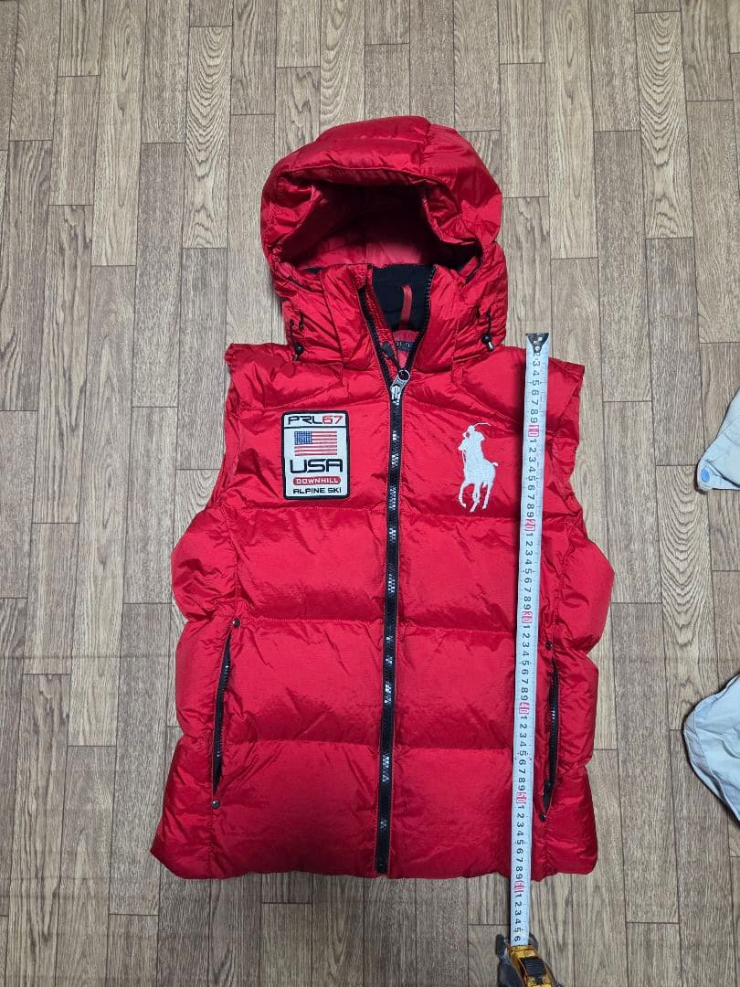 Polo Ralph Lauren レッド ダウンベスト S
