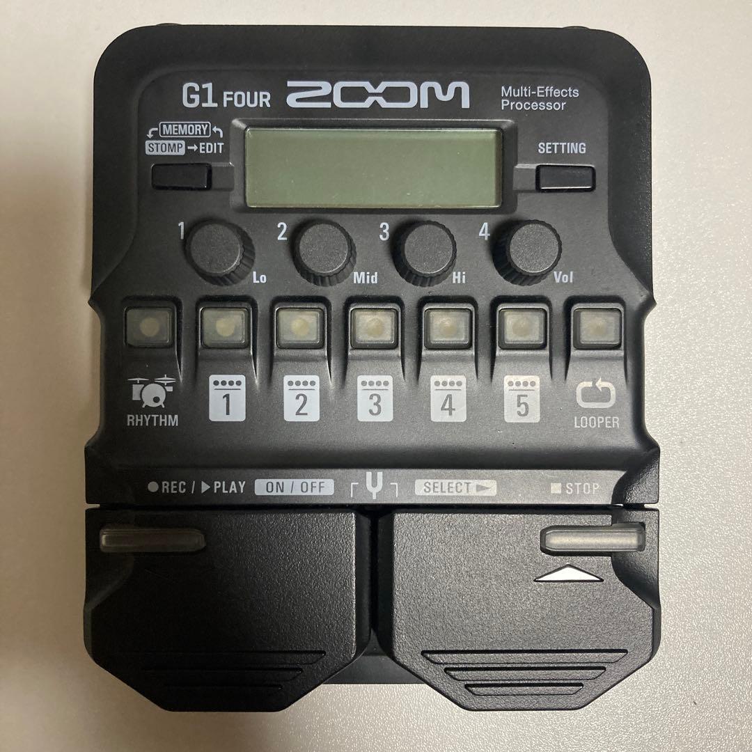 ZOOM G1 FOUR マルチエフェクトプロセッサー acアダプター付き