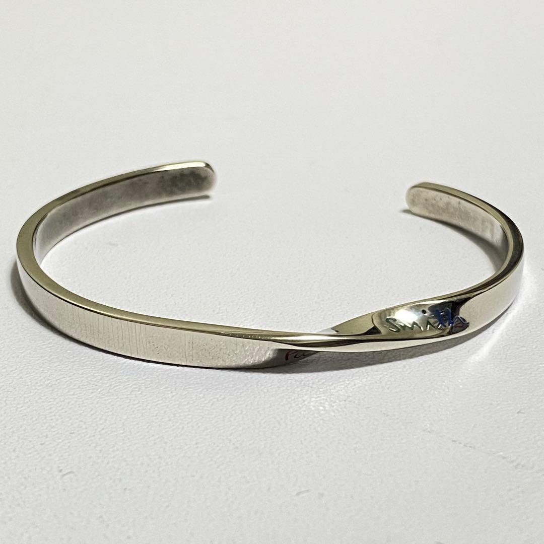 ポールスミス　バングル　ツイスト　シルバー