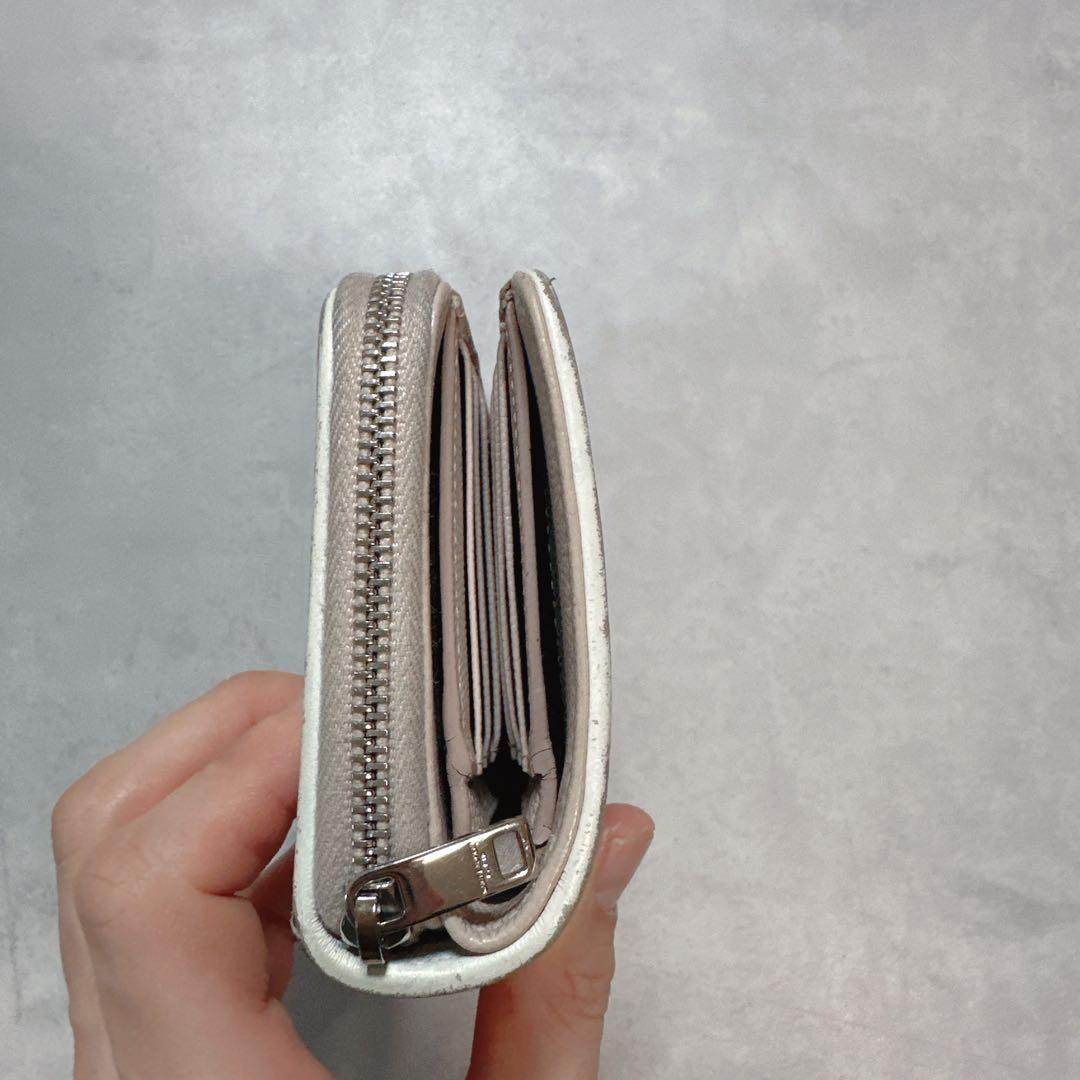 SAINT LAURENT サンローラン キルティングYSL金具 財布 ベージュ