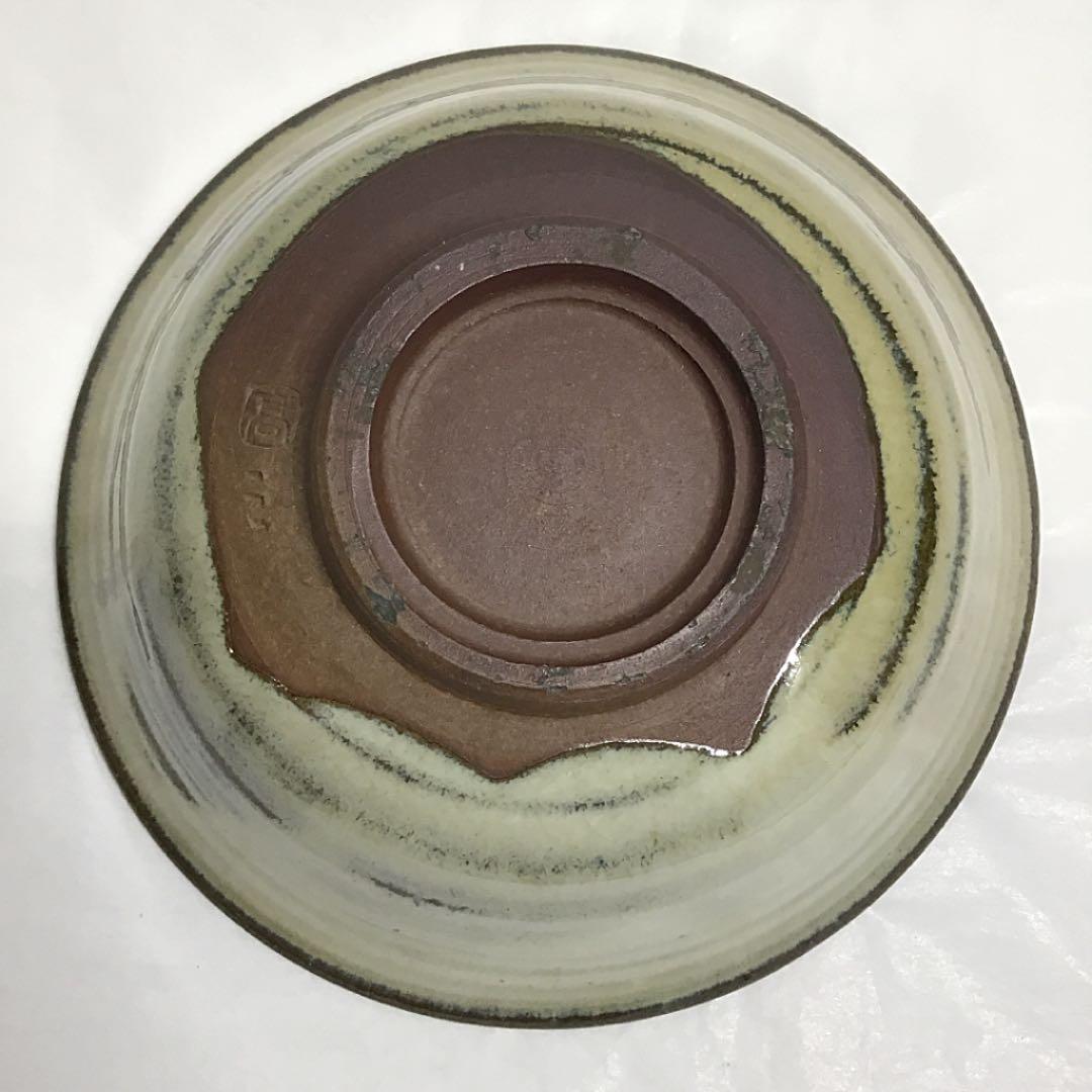 【茶道具】13代亀井味楽作 高取平茶碗