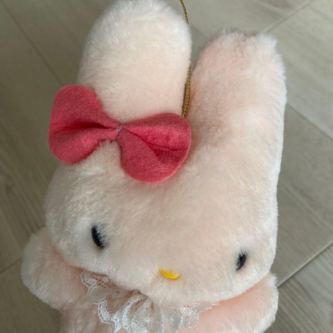サンリオ　うさぎ　ぬいぐるみ 希少　激レア　昭和　レトロ　マスコット　昭和平成