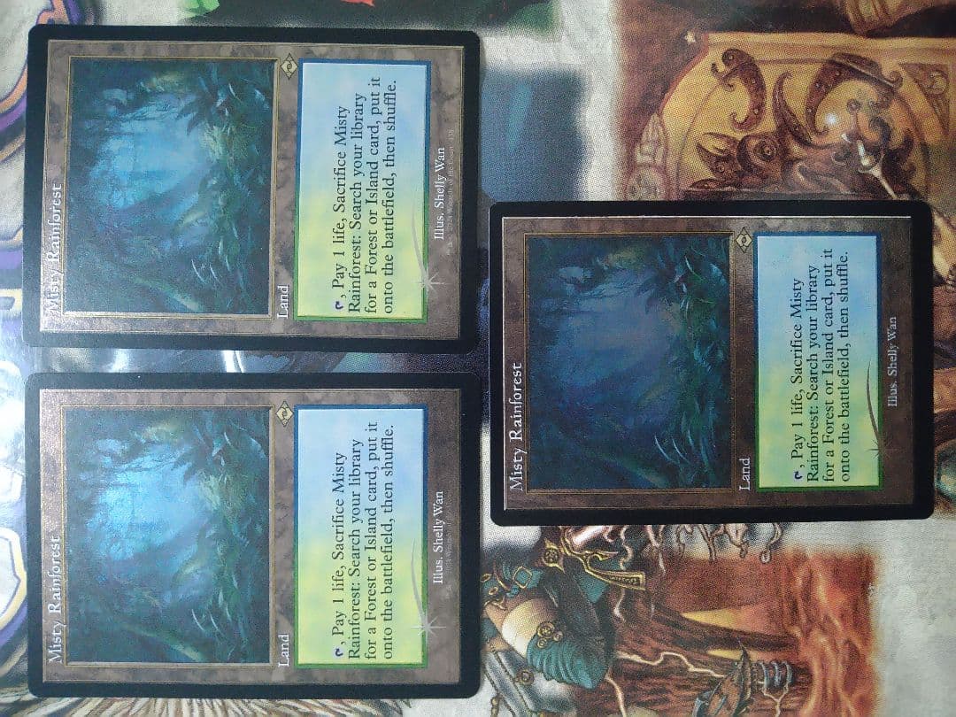 霧深い雨林 エッジ Foil 英語 3枚セット