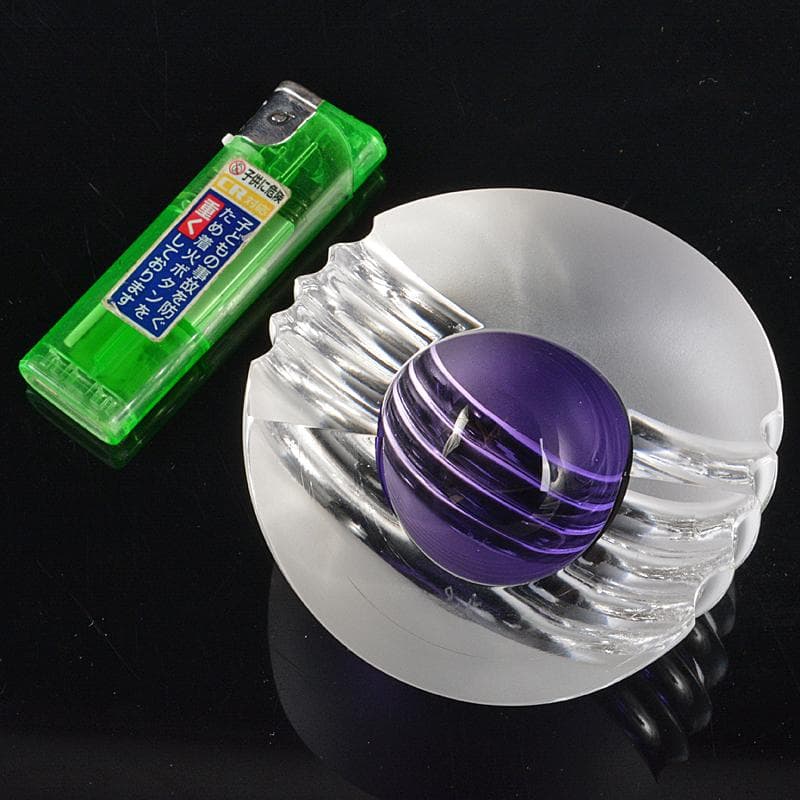 ガラス工芸　日本工芸会員　大槻洋介作　置物　V　R6828