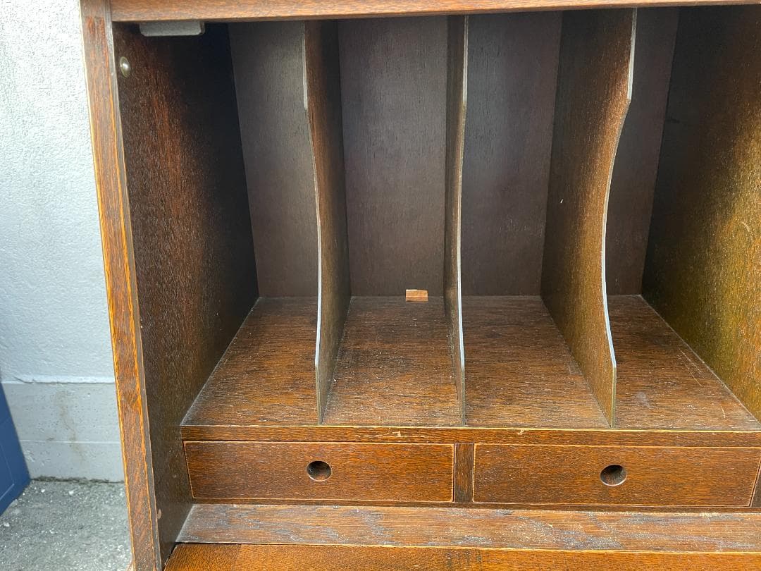 お*ち様 昭和 レトロ 家具 ライティングデスク ライティングビューロー ビュー