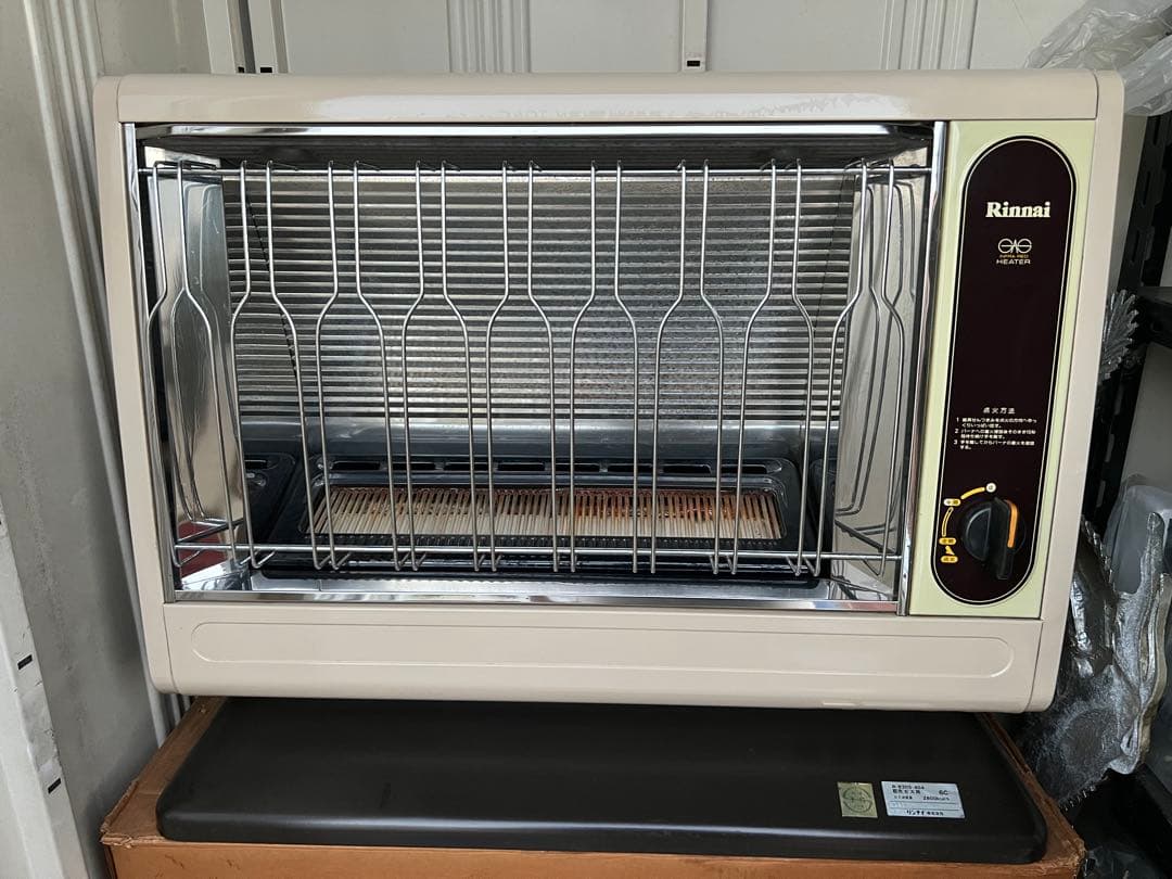 Rinnai　赤外線　ガスストーブ　都市ガス用　昭和レトロ