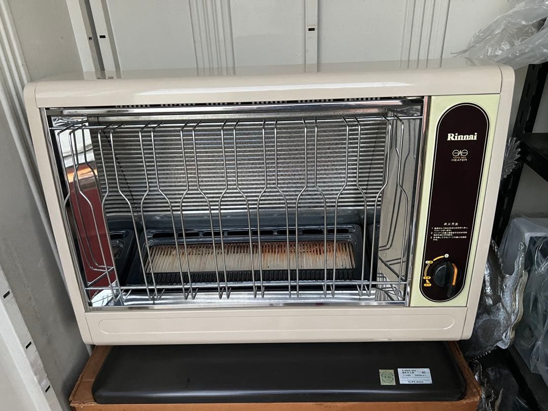 Rinnai　赤外線　ガスストーブ　都市ガス用　昭和レトロ